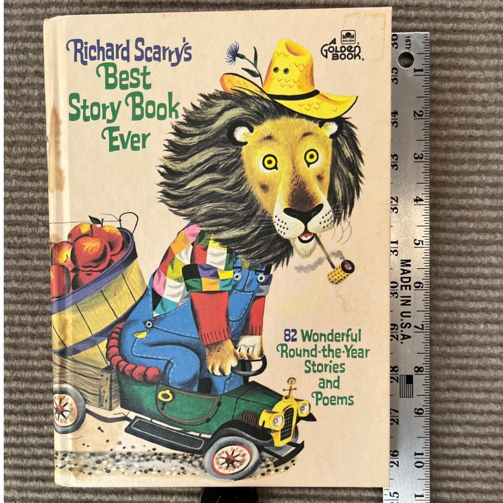 Richard Scarrys Best Story Book Ever Golden Books Hardcover‎ Vintage Illustrated